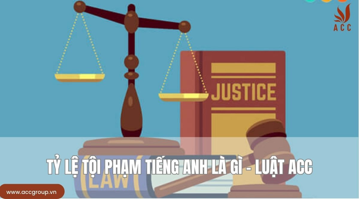 Tỷ lệ tội phạm tiếng anh là gì - Luật ACC