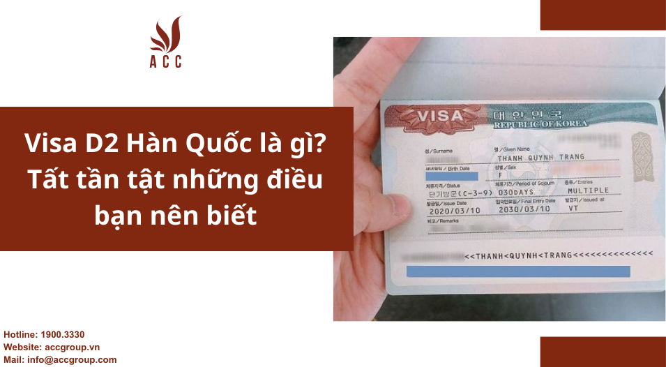 Visa D2 Hàn Quốc là gì? Tất tần tật những điều bạn nên biết