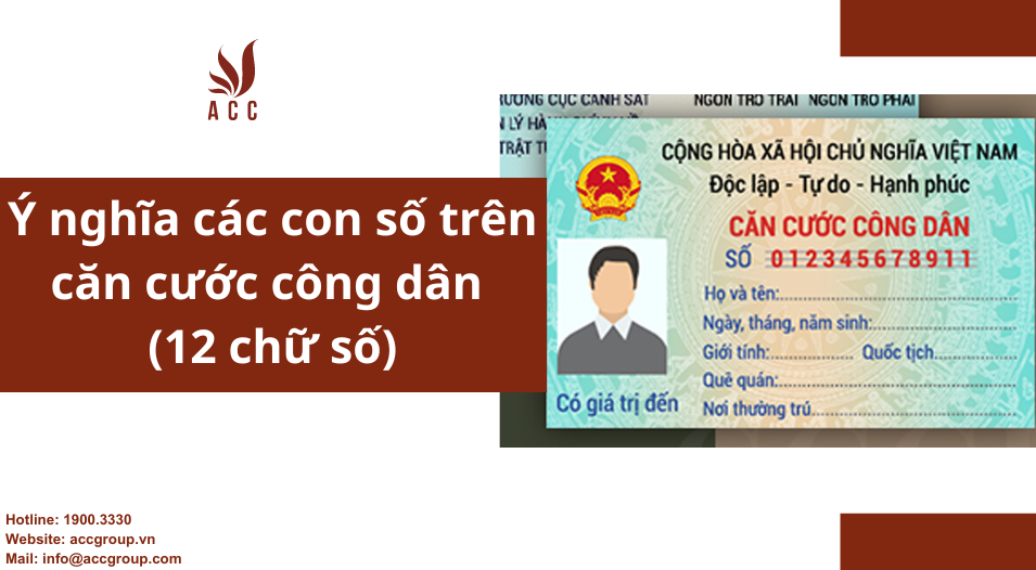 Ý nghĩa các con số trên căn cước công dân (12 chữ số)