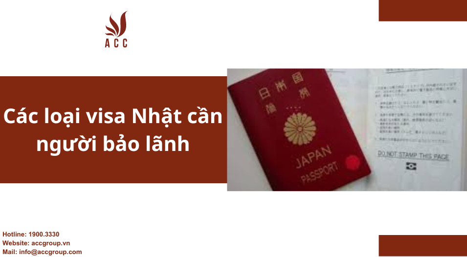 Các loại visa Nhật cần người bảo lãnh