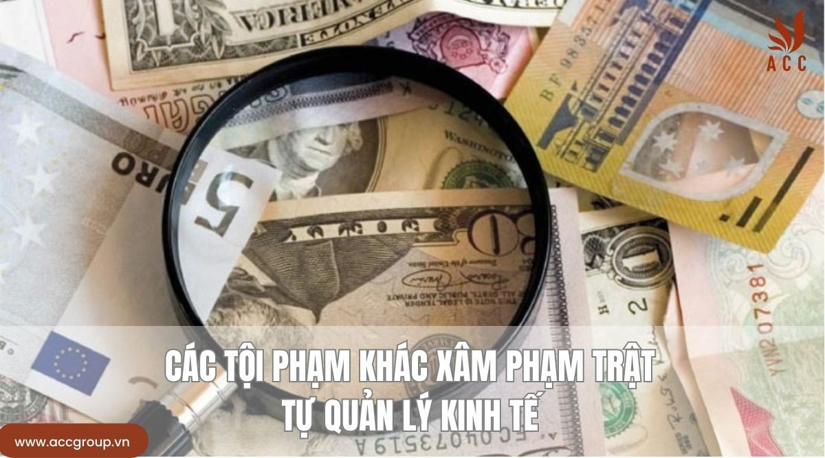 Các tội phạm khác xâm phạm trật tự quản lý kinh tế