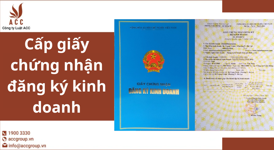 Cấp giấy chứng nhận đăng ký kinh doanh