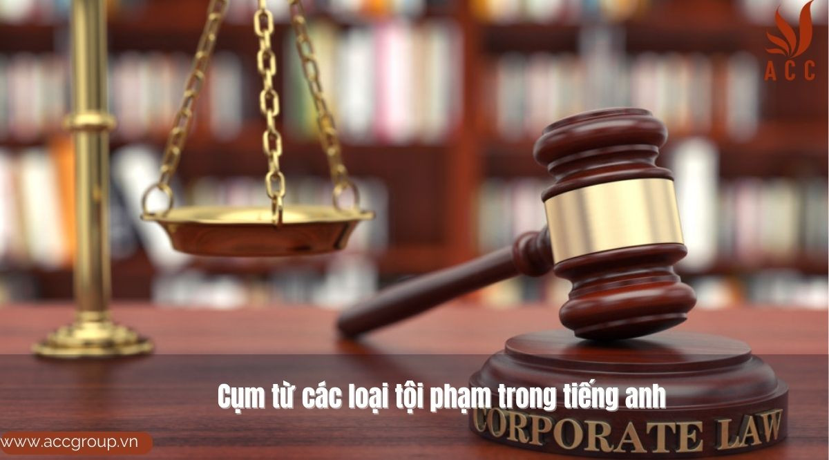 Cụm từ các loại tội phạm trong tiếng anh