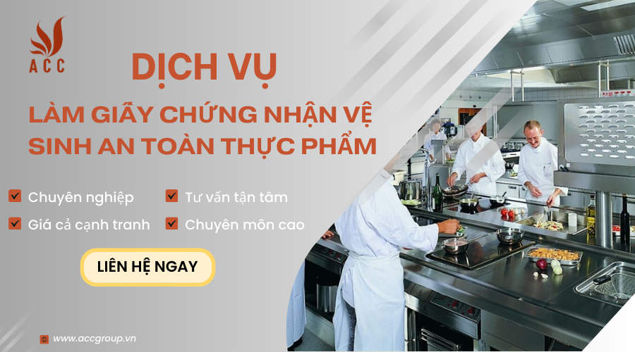 Dịch vụ làm giấy phép vệ sinh an toàn thực phẩm