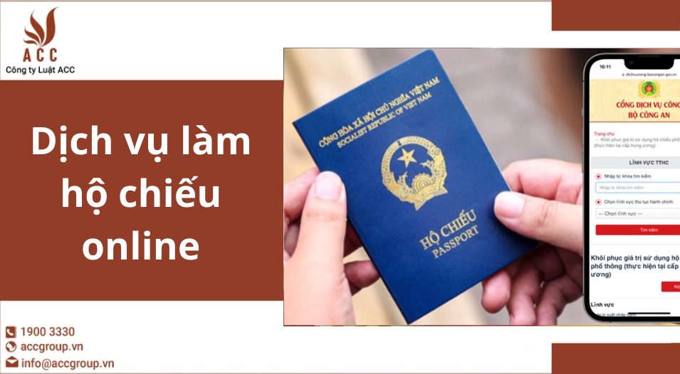 Dịch vụ làm hộ chiếu online