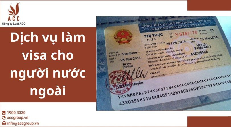 Dịch vụ làm visa cho người nước ngoài