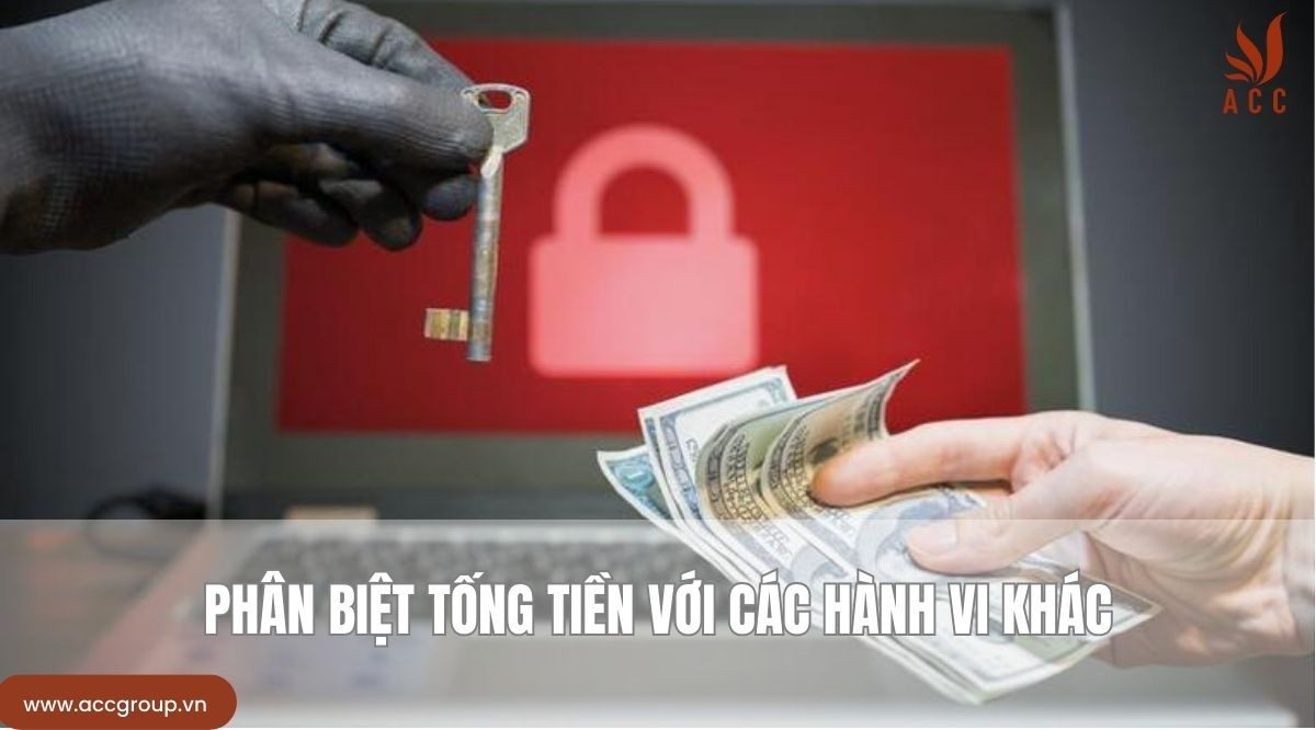 Phân biệt tống tiền với các hành vi khác