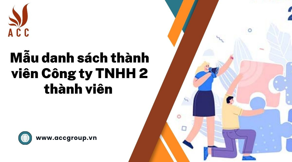 Mẫu danh sách thành viên Công ty TNHH 2 thành viên