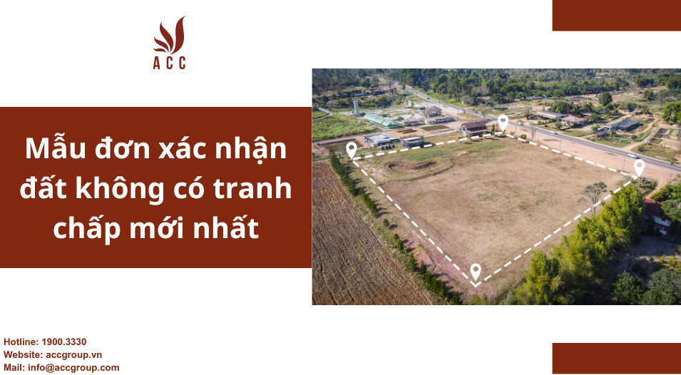 Mẫu đơn xác nhận đất không có tranh chấp mới nhất
