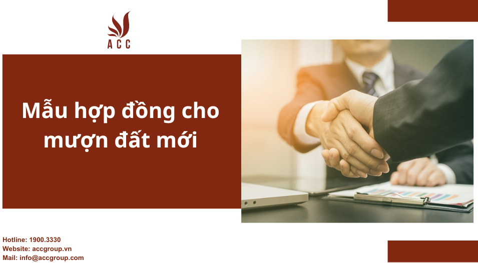 Mẫu hợp đồng cho mượn đất