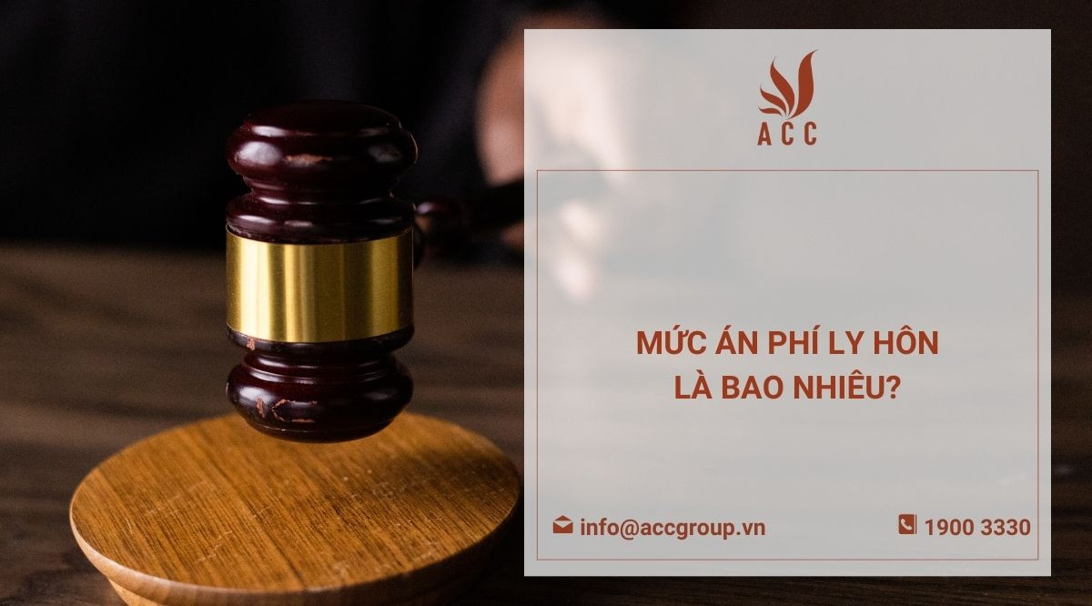 Mức án phí ly hôn là bao nhiêu?