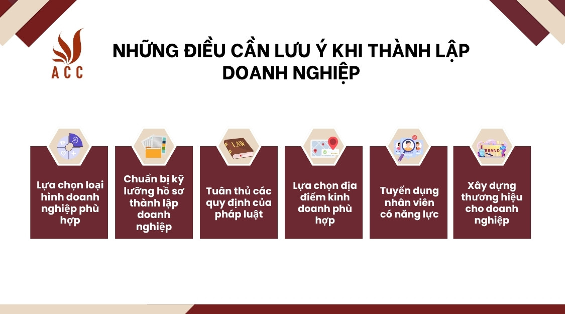 Những điều cần lưu ý khi thành lập doanh nghiệp