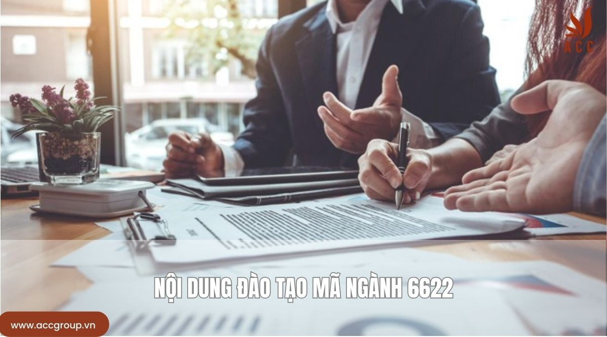 Nội dung đào tạo Mã ngành 6622