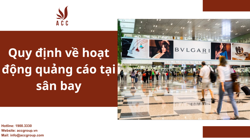 Quy định về hoạt động quảng cáo tại sân bay