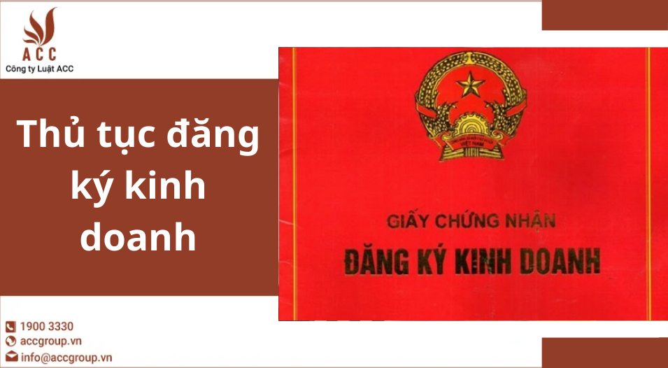 Thủ tục đăng ký kinh doanh