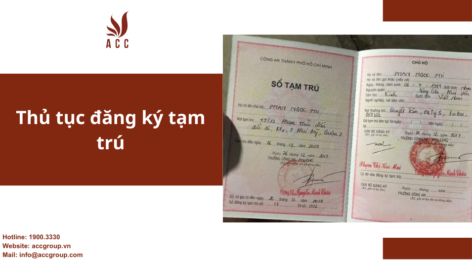 Thủ tục đăng ký tạm trú