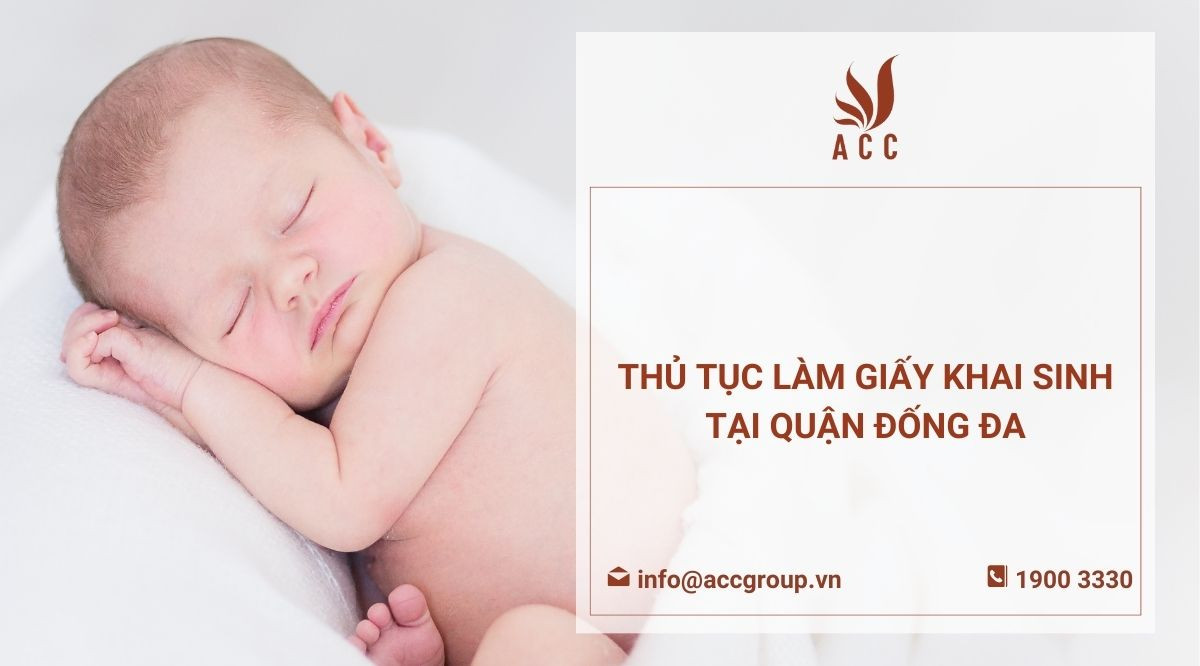 Thủ tục làm giấy khai sinh tại quận Đống Đa