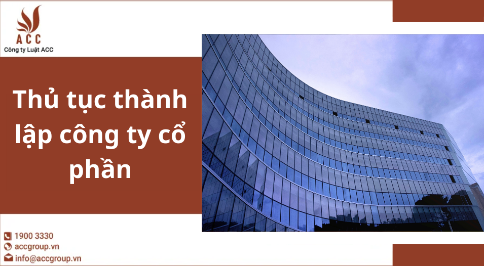Thủ tục thành lập công ty cổ phần