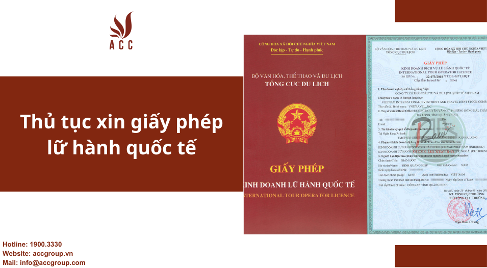 Thủ tục xin giấy phép lữ hành quốc tế