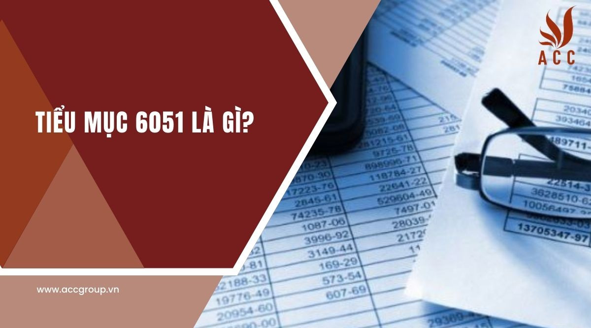 Tiểu mục 6051 là gì