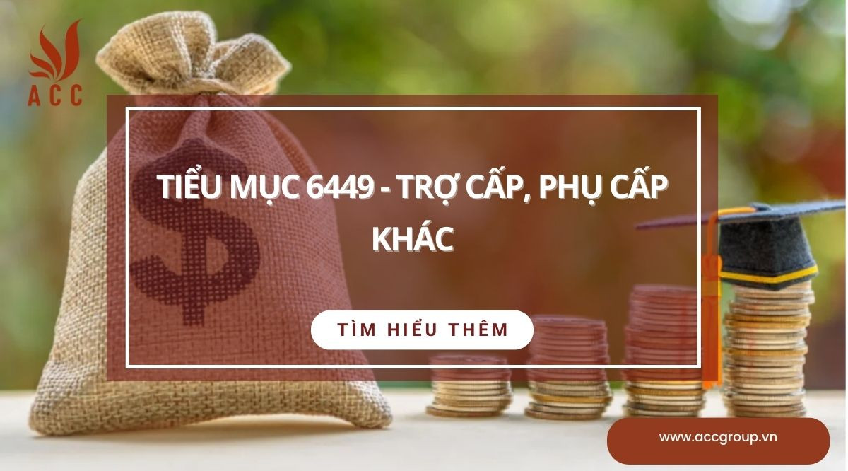 Tiểu mục 6449 - Trợ cấp, phụ cấp khác