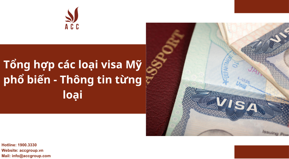 Tổng hợp các loại visa Mỹ phổ biến  - Thông tin từng loại