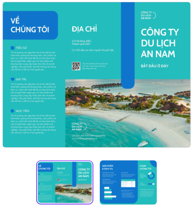 Mẫu brochure giới thiệu công ty phổ biến hiện nay