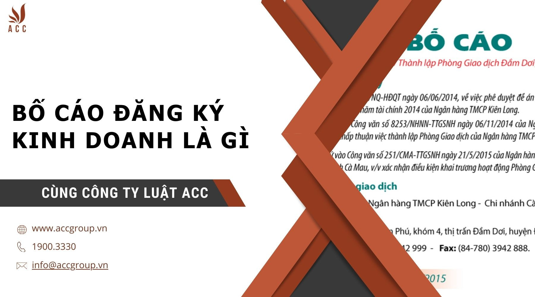 Bố cáo đăng ký kinh doanh là gì?