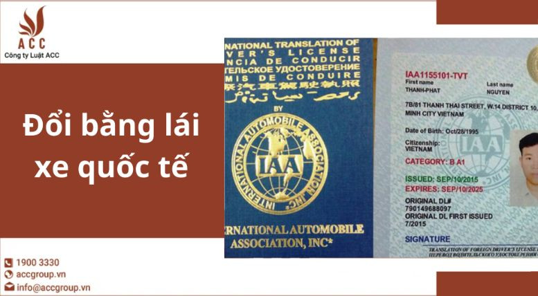 Đổi bằng lái xe quốc tế