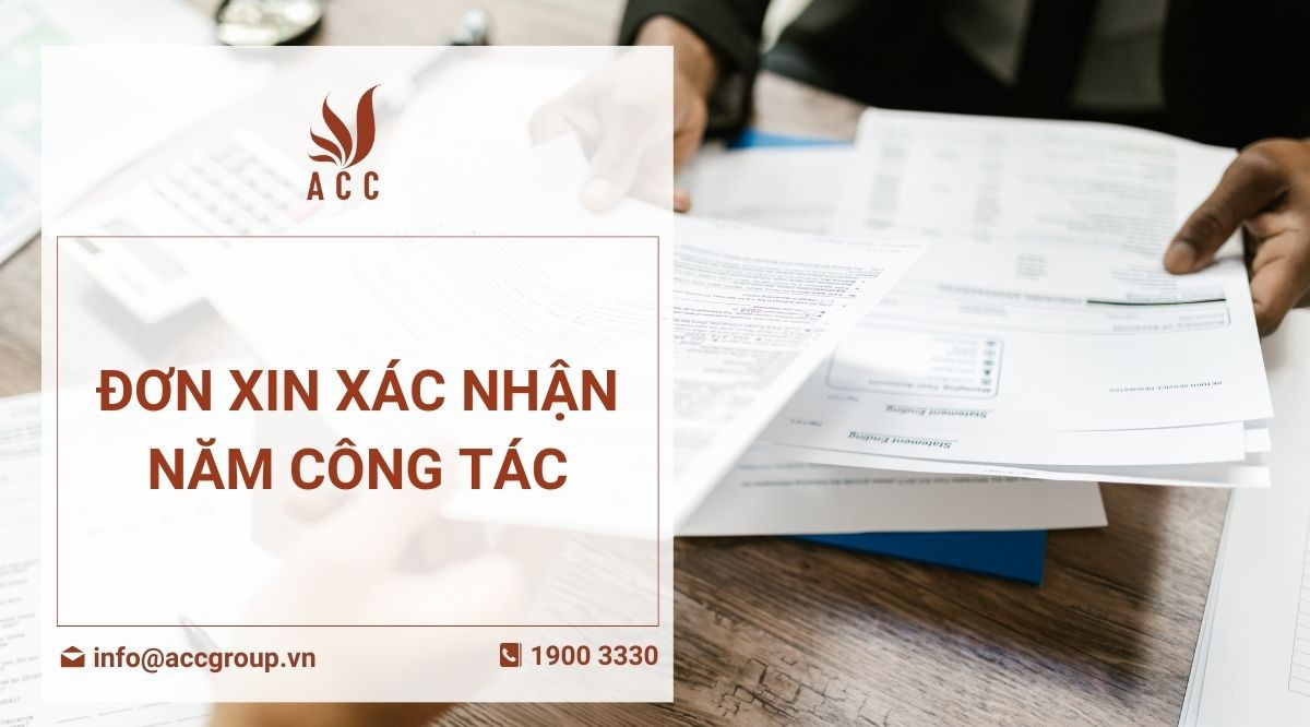Đơn xin xác nhận năm công tác