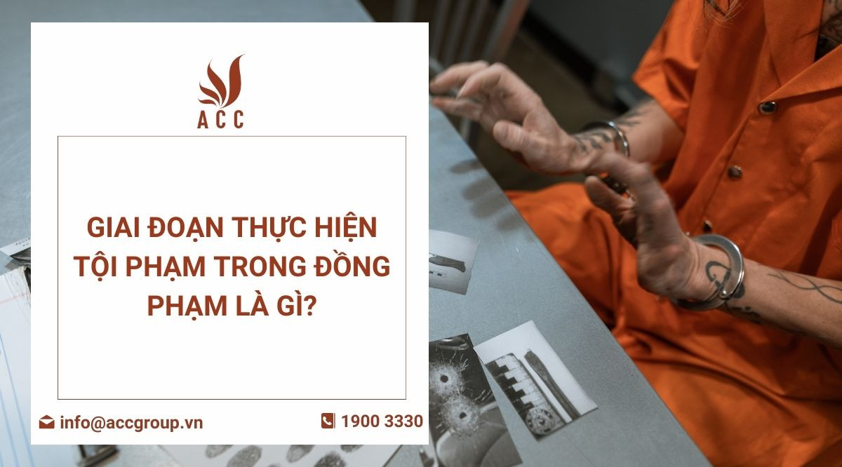 Giai đoạn thực hiện tội phạm trong đồng phạm là gì