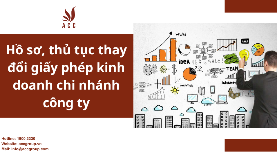 Hồ sơ, thủ tục thay đổi giấy phép kinh doanh chi nhánh công ty