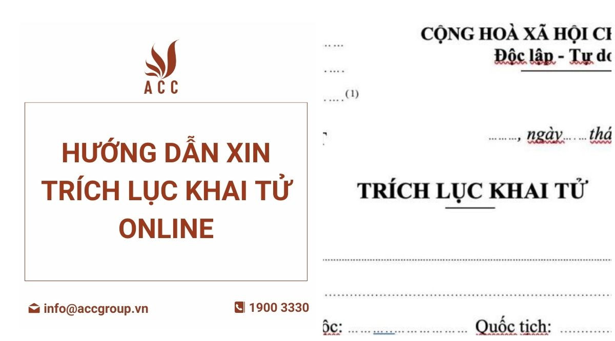 Hướng dẫn xin trích lục khai tử online