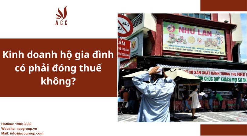 Kinh doanh hộ gia đình có phải đóng thuế không