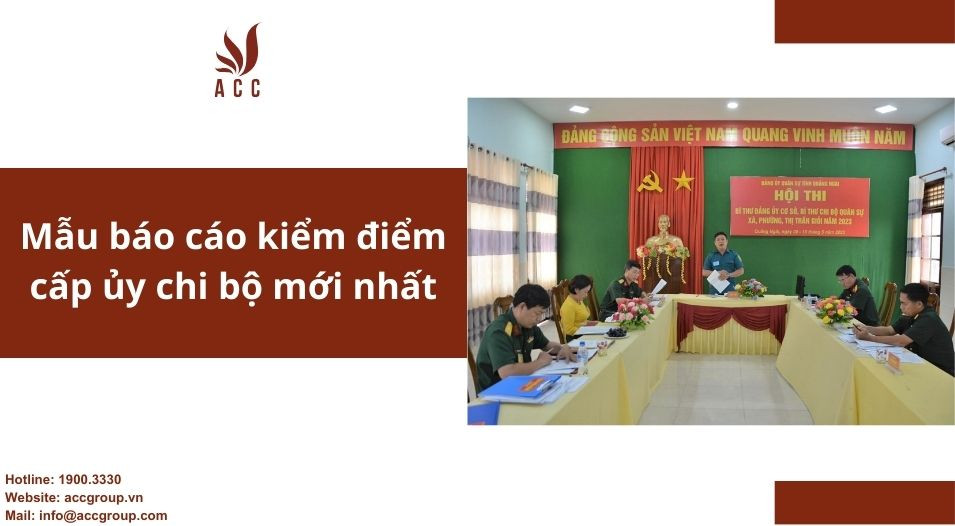 Mẫu báo cáo kiểm điểm cấp ủy chi bộ mới nhất