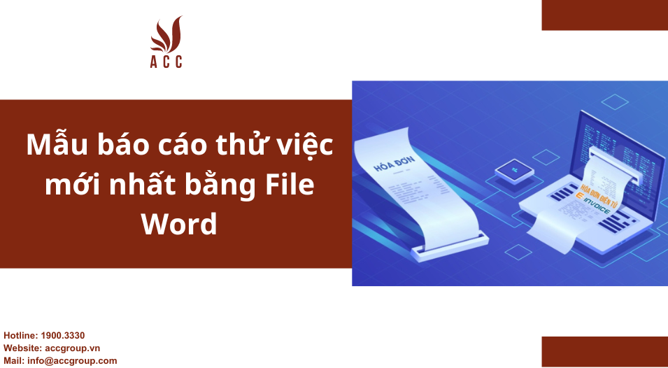 Mẫu báo cáo thử việc mới nhất bằng File Word