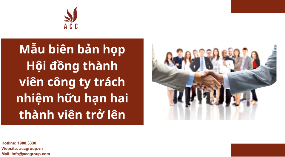 Biên bản họp công ty TNHH 2 thành viên trở lên