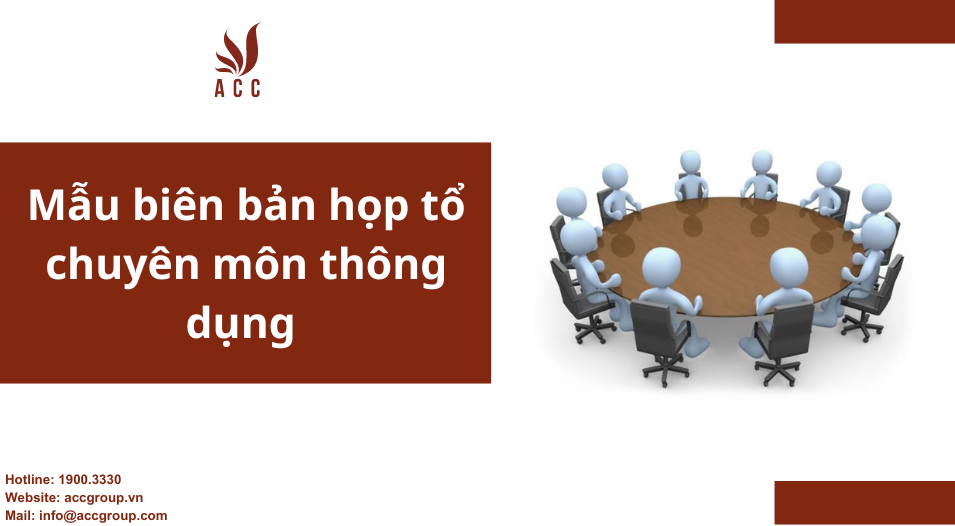 Mẫu biên bản họp tổ chuyên môn thông dụng