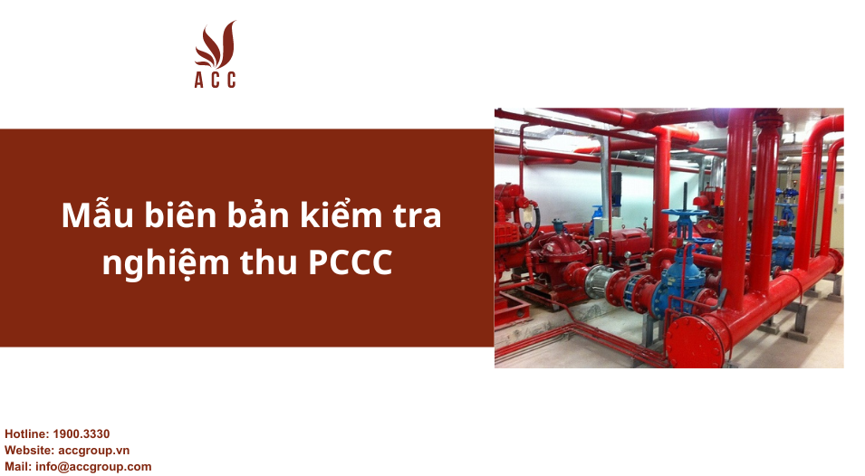 Mẫu biên bản kiểm tra nghiệm thu pccc