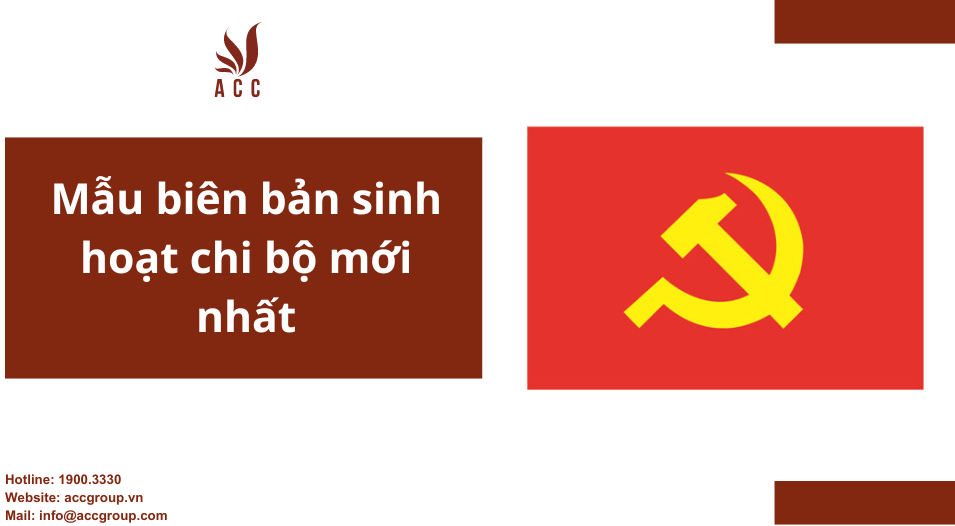 Mẫu biên bản sinh hoạt chi bộ mới nhất