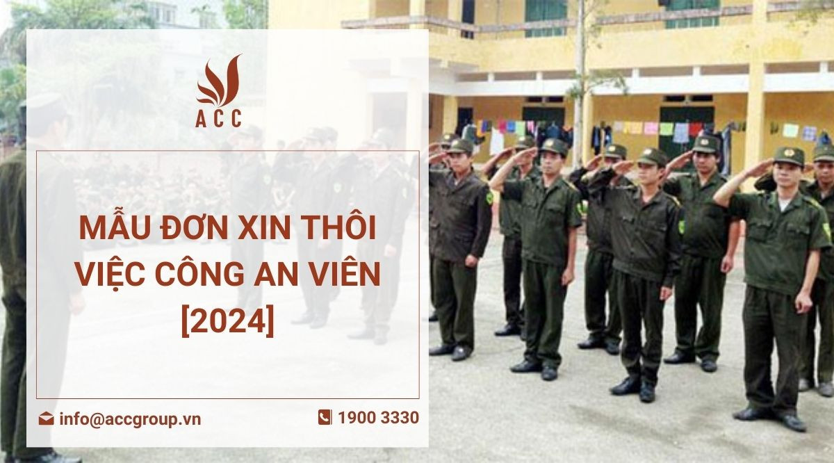 Mẫu đơn xin thôi việc công an viên [2024]