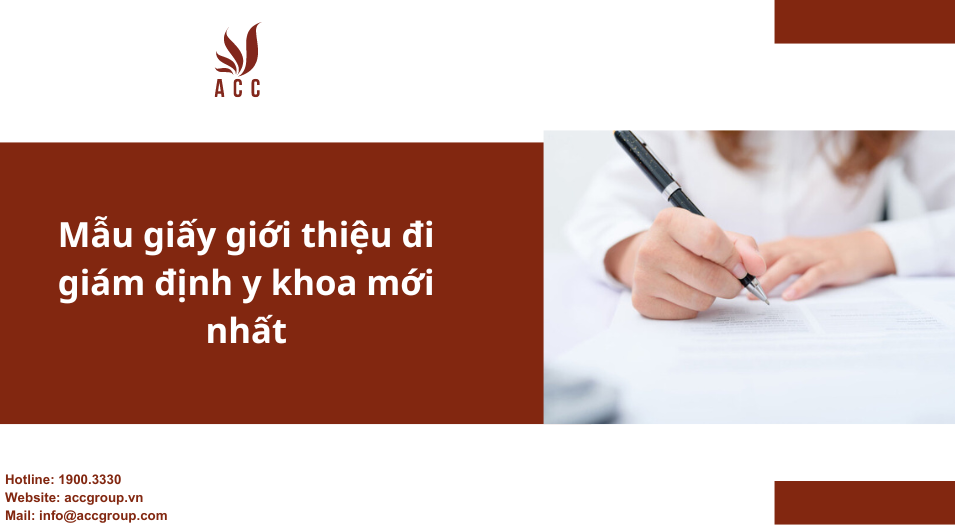 Mẫu giấy giới thiệu đi giám định y khoa mới nhất