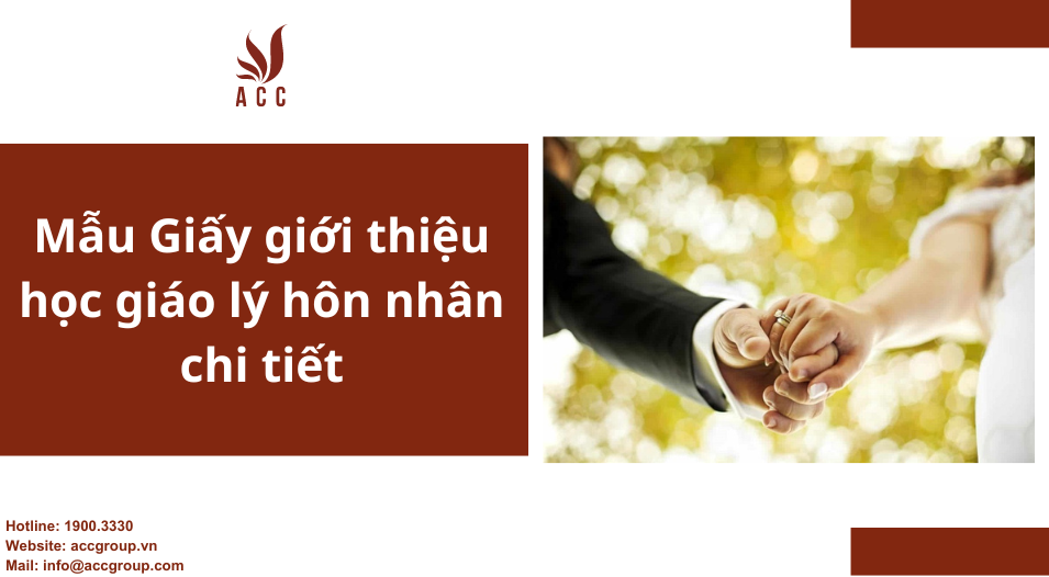 Mẫu Giấy giới thiệu học giáo lý hôn nhân chi tiết