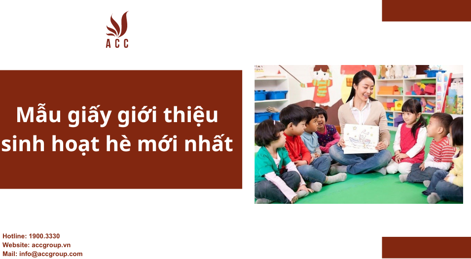 Mẫu giấy giới thiệu sinh hoạt hè mới nhất