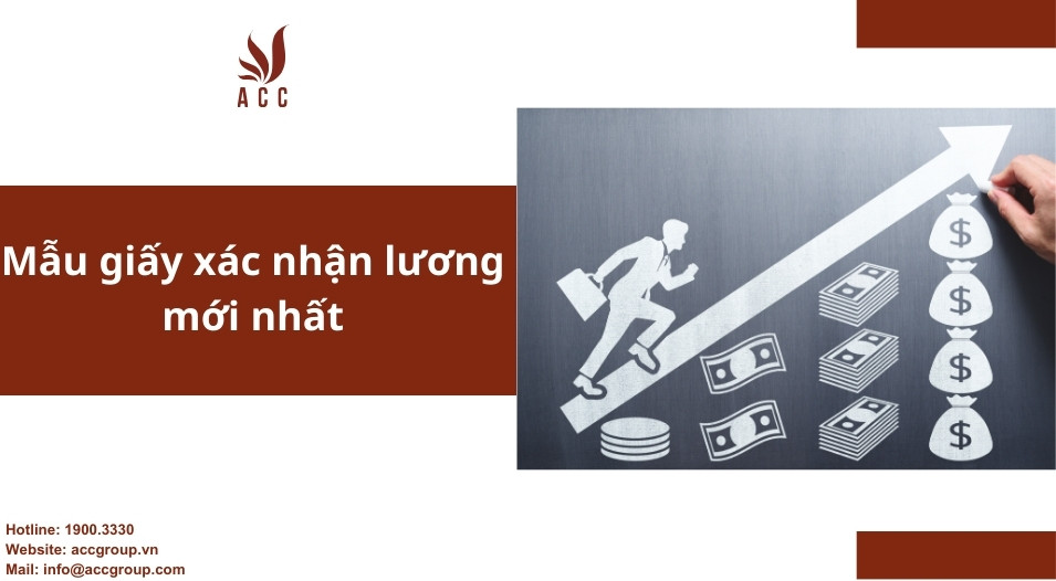 Mẫu giấy xác nhận lương mới nhất