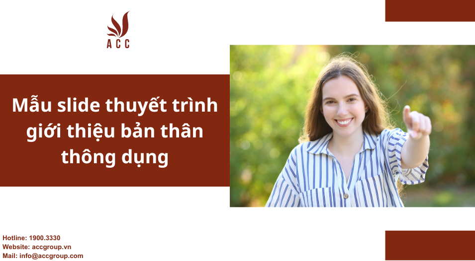 Mẫu slide thuyết trình giới thiệu bản thân thông dụng