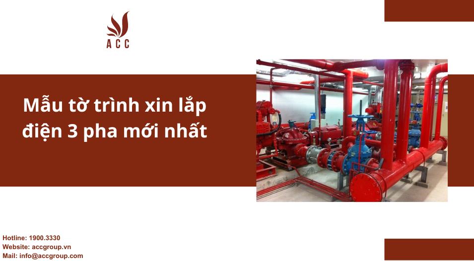 Mẫu tờ trình xin lắp điện 3 pha mới nhất