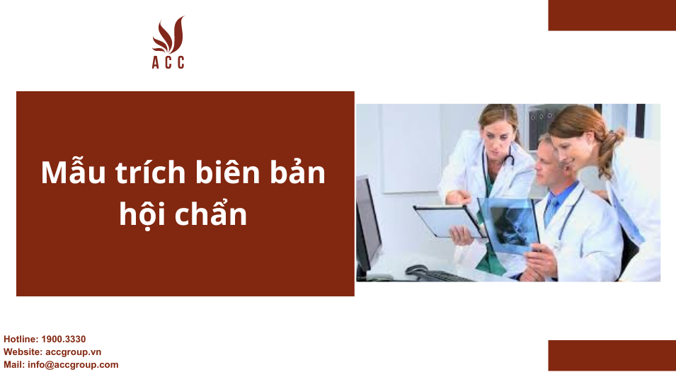 Mẫu trích biên bản hội chẩn