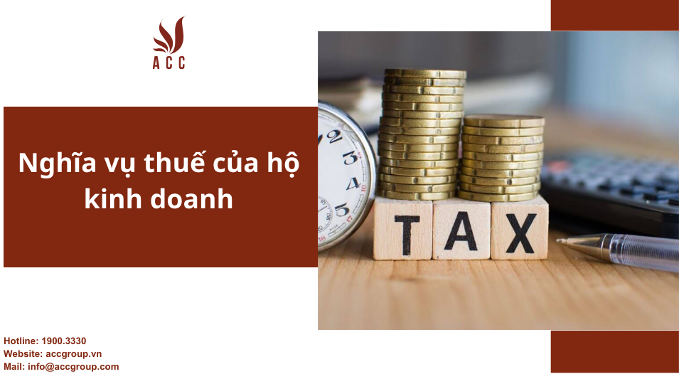 Nghĩa vụ thuế của hộ kinh doanh