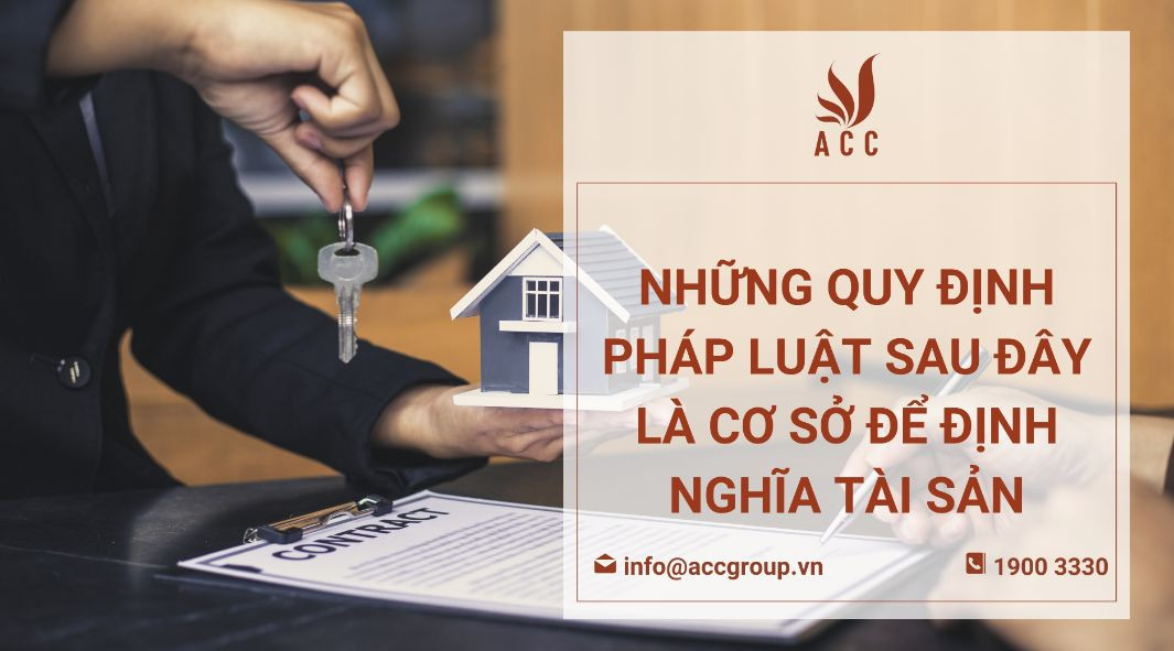 Những quy định pháp luật sau đây là cơ sở để định nghĩa tài sản